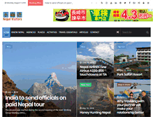 Tablet Screenshot of nepalvisitors.com